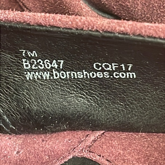 NWOT Born B23647 Toby Closed Back Clogs Burgundy Distressed Suede Leather 7M - Picture 5 of 16